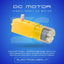 BO Motor Single Shaft with 100RPM (Straight) - DC Motor