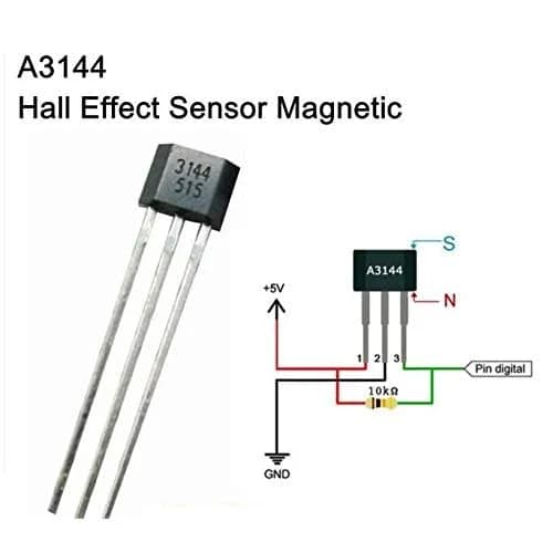 A3144 Hall Effect Sensor 3