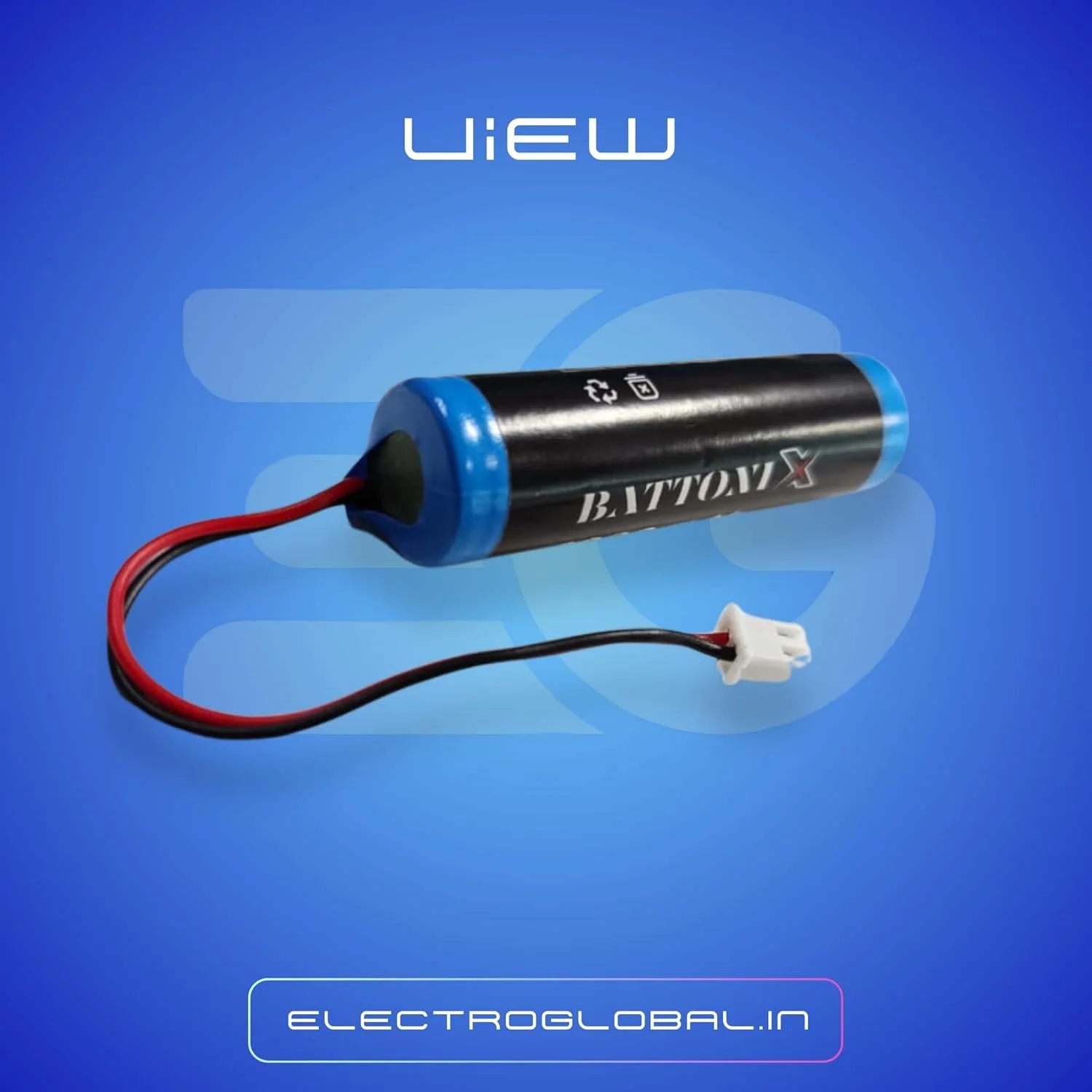 2000mAh 3.7V Rechargeable Lithium Ion Battery Pack with BMS, Single-Cell 2-Pin Female Connector 4