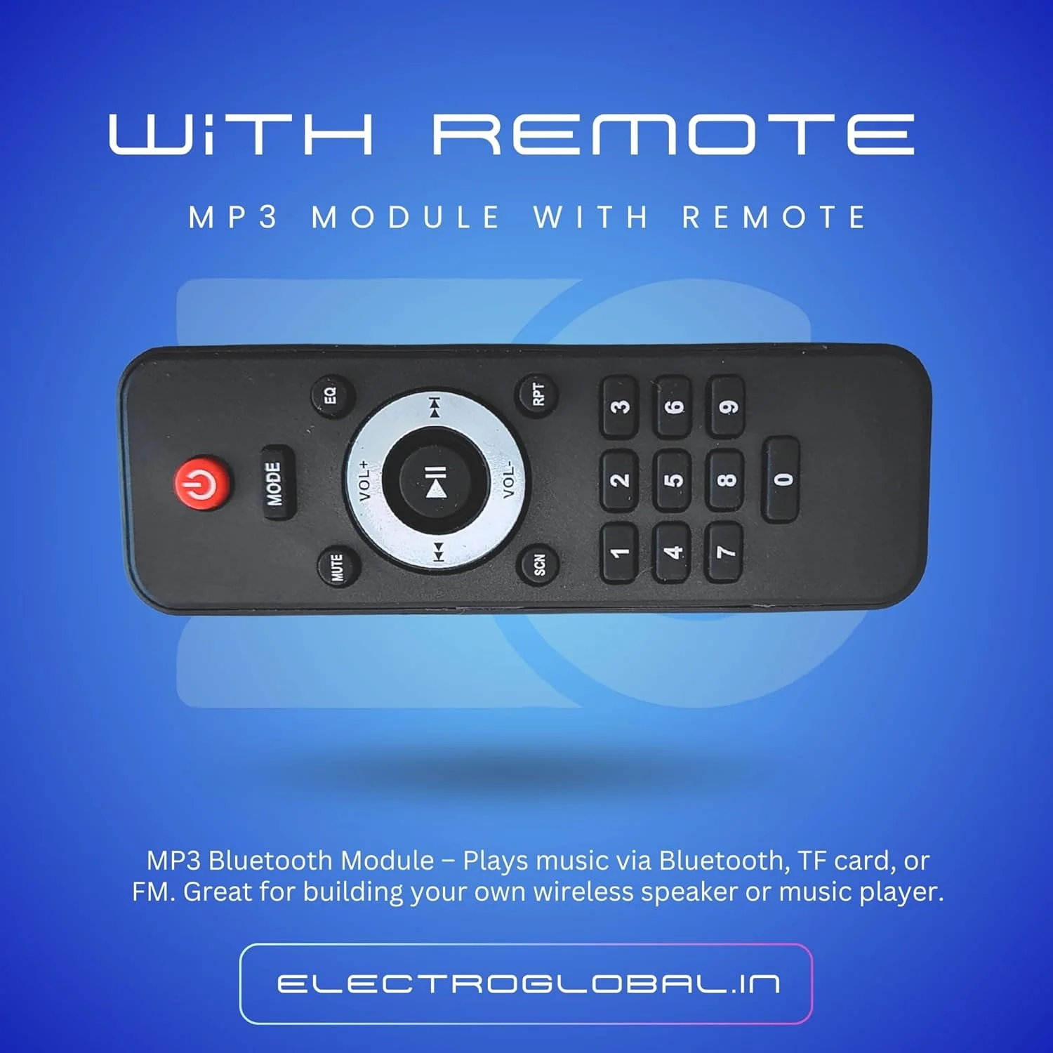 MP3/FM/USB/Bluetooth Audio Module with Remote | Multifunction Music Player Board | Electronic Components Electronic Hobby Kit | Electroglobal 2