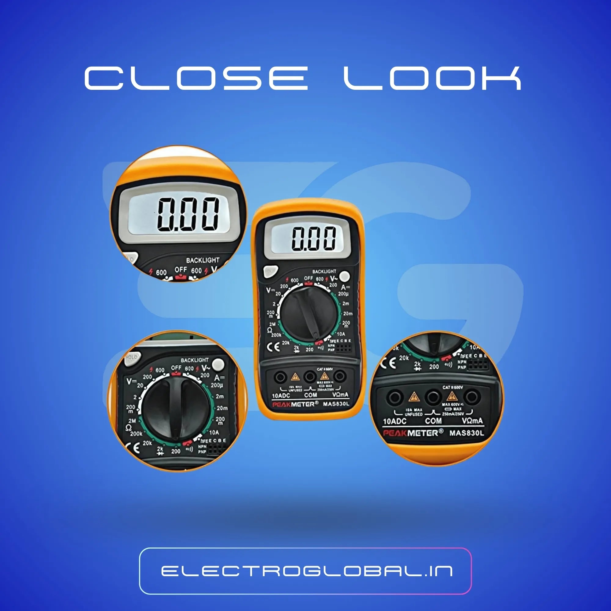 MAS830L Handheld Digital Multimeter Versatile Measurement Tool for Electrical Professionals Secondary image