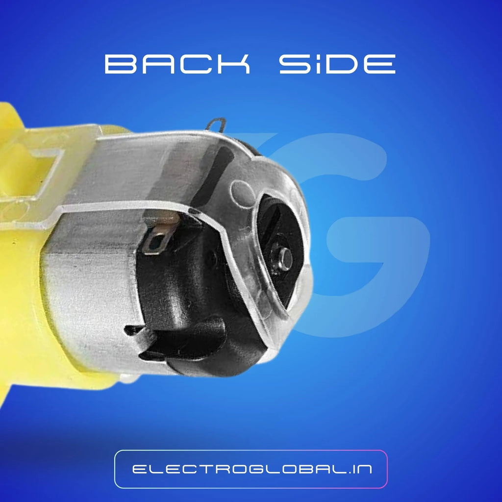 BO Motor Single Shaft with 100RPM (Straight) - DC Motor