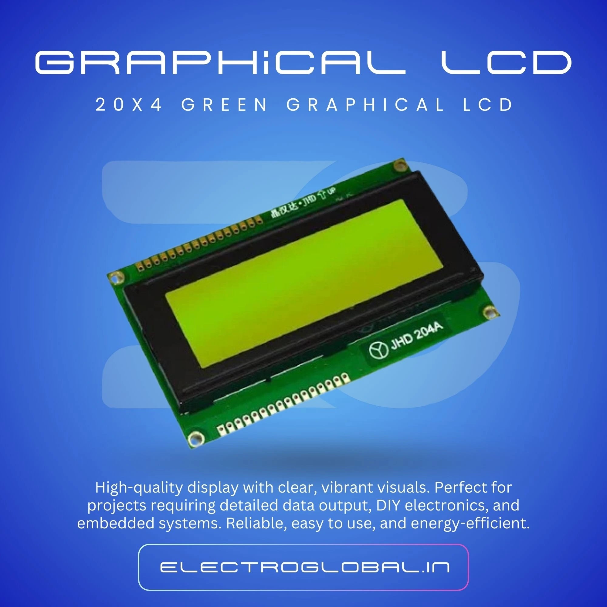 20x4 Graphical LCD 2004A Main image