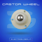 Castor Wheels Heavy Duty with Motors For Projects and castor wheels for furniture for Electronics Projects & Practical Use, Pack of 1