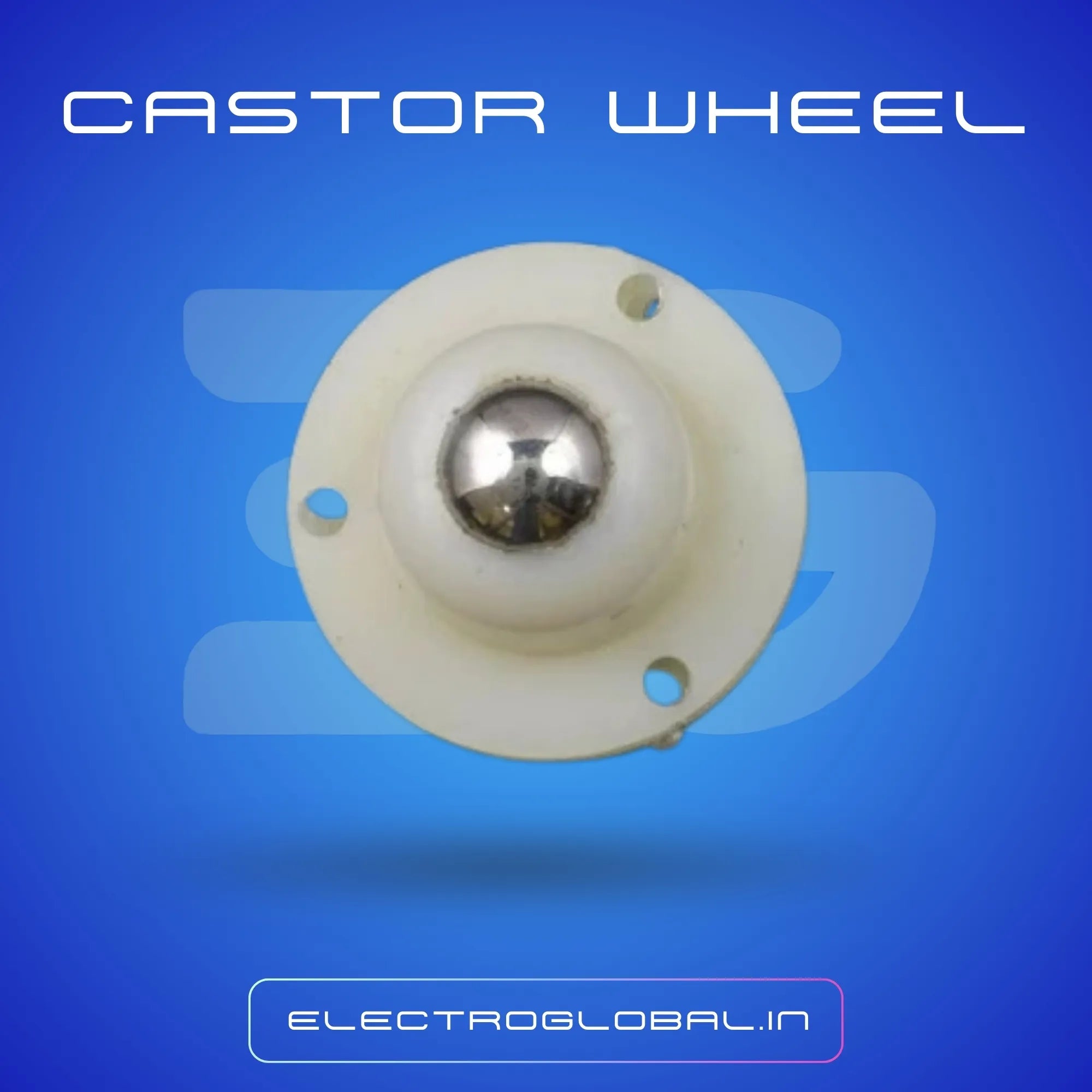 Castor Wheels Heavy Duty with Motors For Projects and castor wheels for furniture for Electronics Projects & Practical Use, Pack of 1