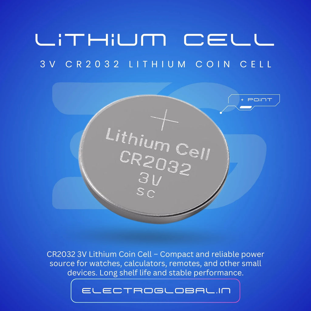CR2032 Battery - Micro Lithium Coin Cell 3V