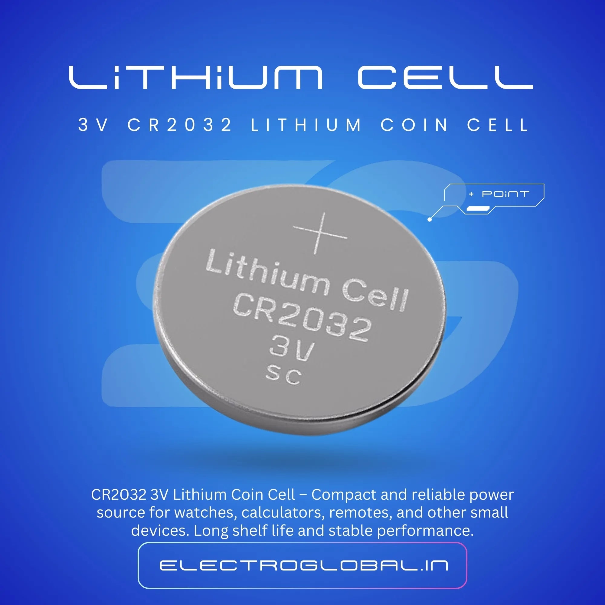 CR2032 Battery - Micro Lithium Coin Cell 3V Main image