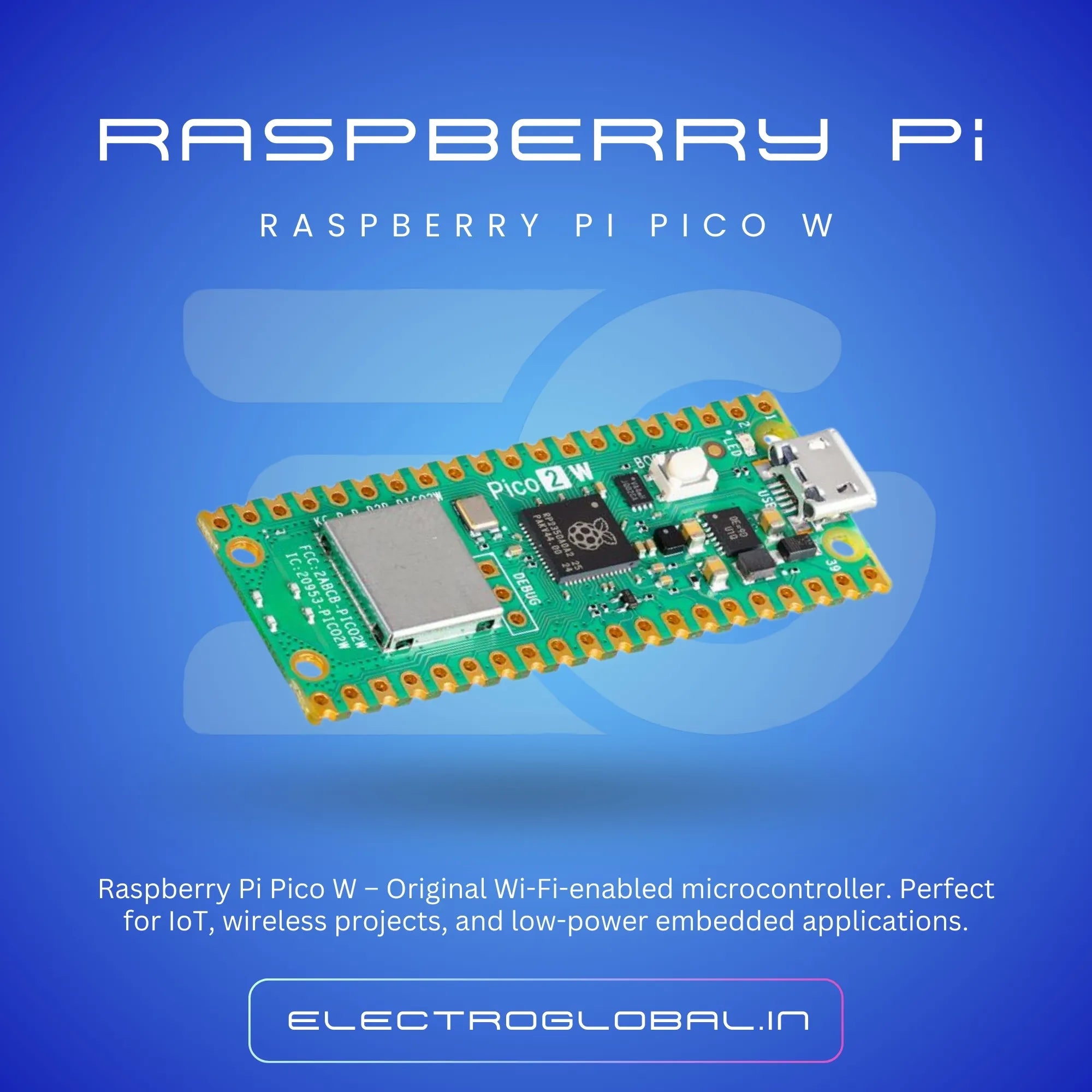 Original Raspberry Pi Pico W Secondary image
