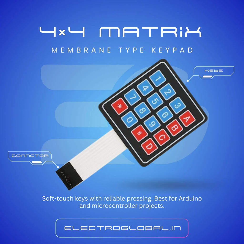 4x4 Matrix Membrane Type Keypad