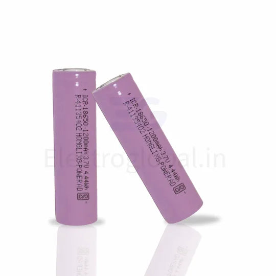 18650 lithium ion 1200mAh Rechargeable Battery - Enhanced Lithium Battery Life ( High Capacity )