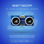 HC-SR04 Ultrasonic Sensor Module – Ideal for Sensors Project and Range Sensor Applications, Pack of 1