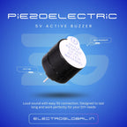 Small Piezoelectric Buzzer - 5V Active Buzzer, Mini Buzzer, Buzzer 5V, Pack of 1 for Testing & Repair Use