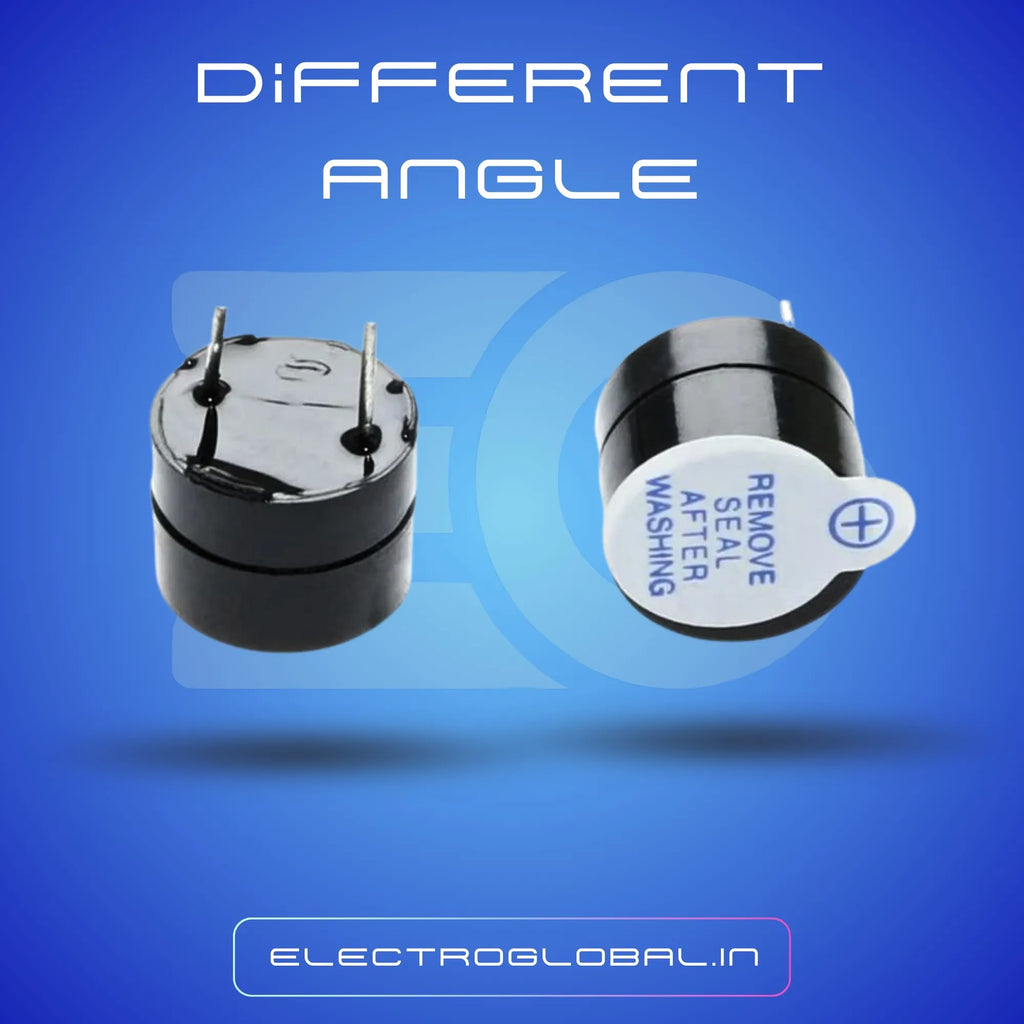 Small Piezoelectric Buzzer - 5V Active Buzzer, Mini Buzzer, Buzzer 5V, Pack of 1 for Testing & Repair Use
