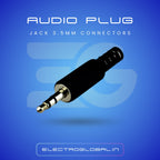 Audio Plug/Jack - 3.5 mm audio jack connection, audio jack connector, aux cable 3.5 mm jack, Pack of 1