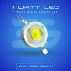 1 Watt White Power LED - Efficient Light Emitting  Diode Emitting Light and LED
