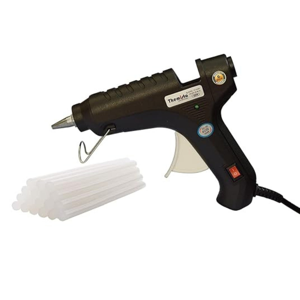 60W Glue Gun with 5 Hot Glue Gun Sticks and Best Soldering Equipment, Pack of 1