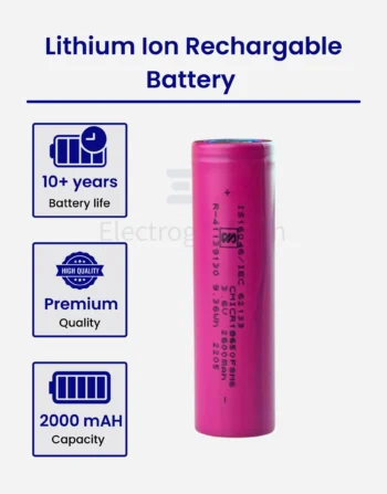 High-rate 18650 Li-ion 2600mAh 3C rechargeable battery-3