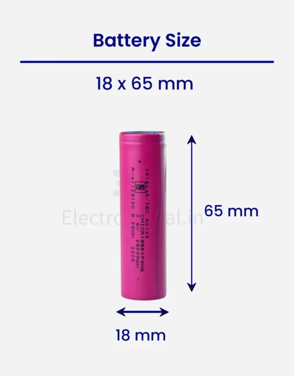 High-rate 18650 Li-ion 2600mAh 3C rechargeable battery-4