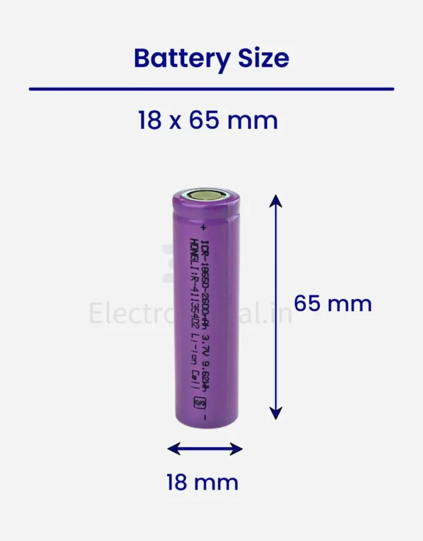 18650 Li-ion 2500mAh Rechargeable Battery- High-Capacity-4