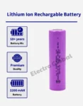 Original 18650 3.7V 2200mAh Li-ion rechargeable battery