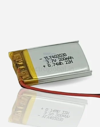 200mAh Lithium Polymer Rechargeable Battery with BMS 402030