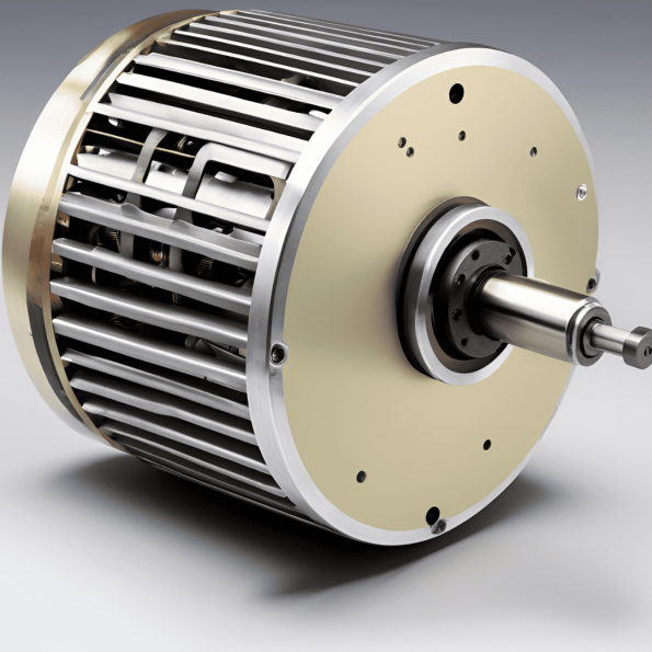 Close-up of a DC motor powering a tool.