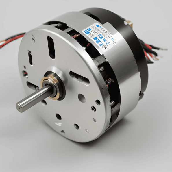 Durable 775 DC motor installed in a fan system.