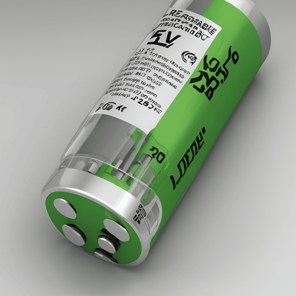 12V rechargeable battery powering an electric vehicle.