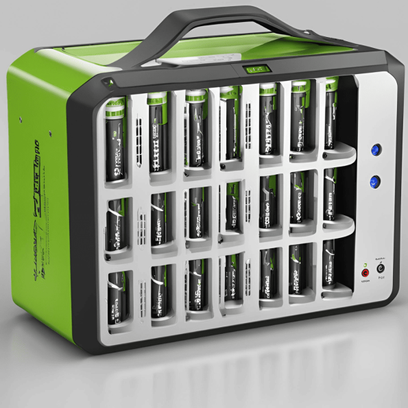 9V rechargeable battery in use