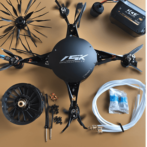 Brushless motor for drone assembly
