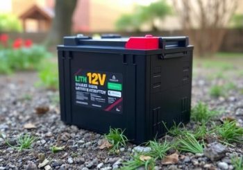 12V lithium ion battery powering a small home system